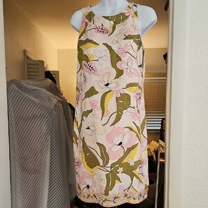 Donna Morgan Silk Floral Shift Dress Pastels